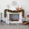9ft. Pre-Lit Clear LED Bow & Pinecone Artificial Christmas Garland